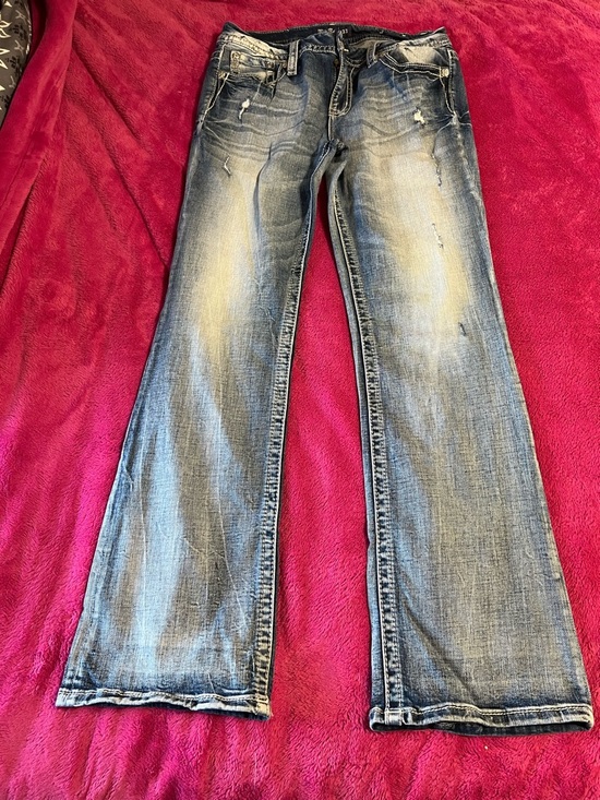Miss Me Denim - Miss Me Women's Bootcut Jeans in Light Blue Wash